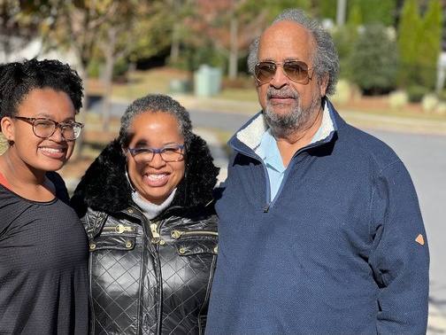 Dad, Karen, and Ava.